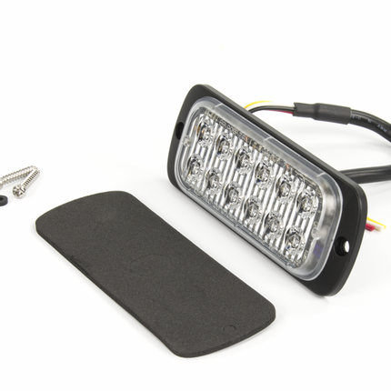 AEB LED Flitser 12 LEDs Blauw 12-24V ECE R65 Klasse 2 Opbouw Bevestiging - VCTparts.nl