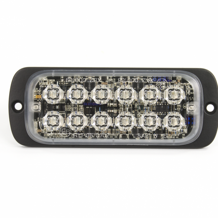 AEB LED Flitser 12 LEDs Oranje 12-24V ECE R65 Klasse 2 Opbouw Bevestiging - VCTparts.nl
