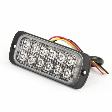 AEB LED Flitser 12 LEDs Oranje 12-24V ECE R65 Klasse 2 Opbouw Bevestiging - VCTparts.nl