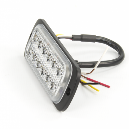 AEB LED Flitser 12 LEDs Oranje 12-24V ECE R65 Klasse 2 Opbouw Bevestiging - VCTparts.nl