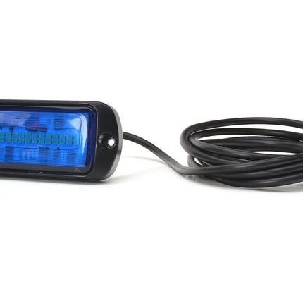 AEB LED Flitser 30 LEDs Blauw 12-24V ECE R65 Klasse 1 Opbouw Bevestiging - VCTparts.nl