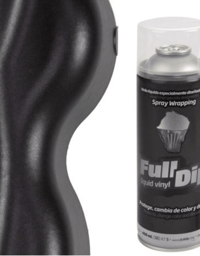 Fulldip Plastidip Flüssigkeit Vinyl 400 ml Spray kann sprühen - metallisch schwarz