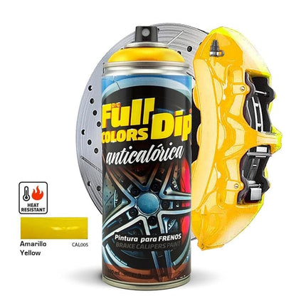 FullDip FullDip Spuitbus Remklauw Hittebestendige Spuitverf 400ml Spuitbus - Glans Geel [Vloeibare Coating] FullDip 1