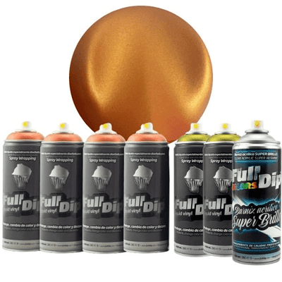 Fulldip Felgen Bündel Plastidip Flüssig Vinyl - Solar Golden Rot (Glanz)