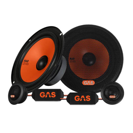 Gas Audio Power Gas Audio Power Gas Mad Level 1 Component Kit 6.5" voor Auto Geluidssystemen en Hoogwaardige Geluidskwaliteit Optimount 1