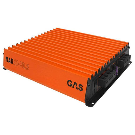 Gas Audio Power Gas Mad Level 1 Two Channel Amplifier - voor Auto Geluidssystemen en Hoogwaardige Geluidskwaliteit Optimount 1
