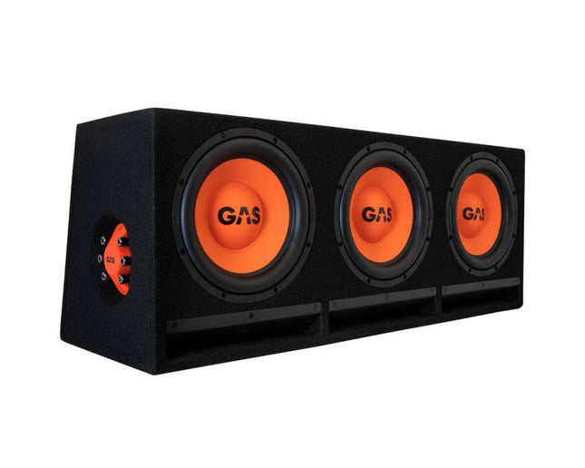 Gas Audio Power Gas Audio Power Gas Mad Level 2 Triple Enclosure 3x10" voor Auto Geluidssystemen en Hoogwaardige Geluidskwaliteit Optimount 7