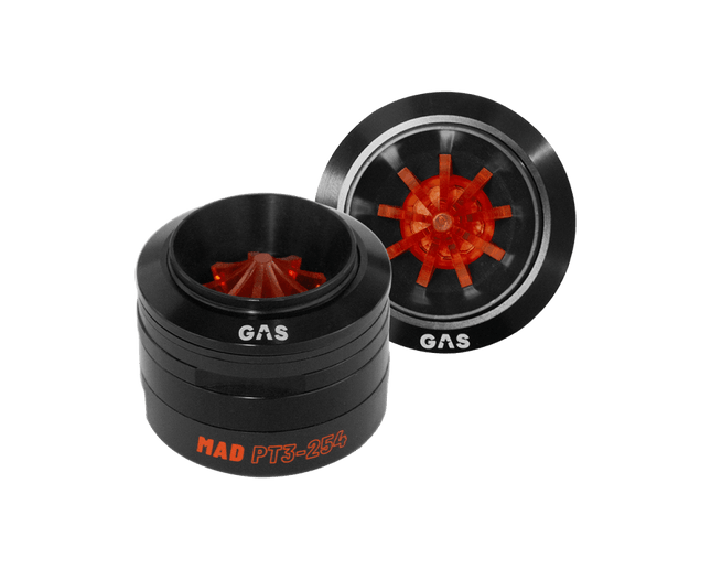 Gas Audio Power Gas Audio Power Gas Mad Level 3 Horn Tweeter 1" voor Auto Geluidssystemen en Hoogwaardige Geluidskwaliteit Optimount 5