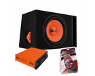 Gas Audio Power Gas Audio Power Gas Mad Subwoofer Set Mad B2 - 112 (gepoort) + Mad A1 - 500.1d + Wk - 20 voor Auto Geluidssystemen en Hoogwaardige Geluidskwaliteit Optimount 1