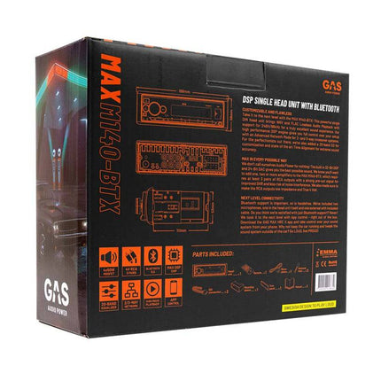Gas Audio Power Gas Audio Power Gas Max Autoradio Inbouw 1din Bt Aux Usb App Dsp voor Auto Geluidssystemen en Hoogwaardige Geluidskwaliteit Optimount 2