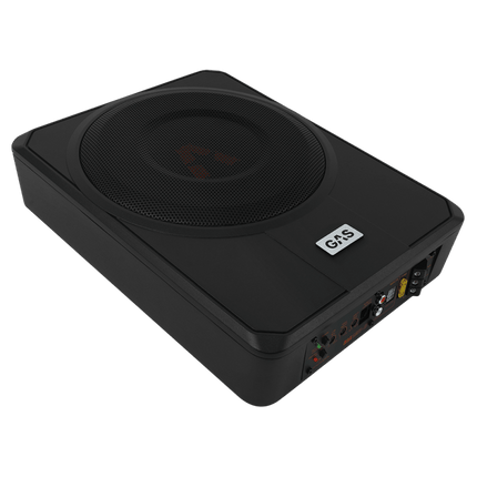 Gas Audio Power Gas Audio Power Gas Max Level 1 Amplified Underseat Subwoofer 10" voor Auto Geluidssystemen en Hoogwaardige Geluidskwaliteit Optimount 2