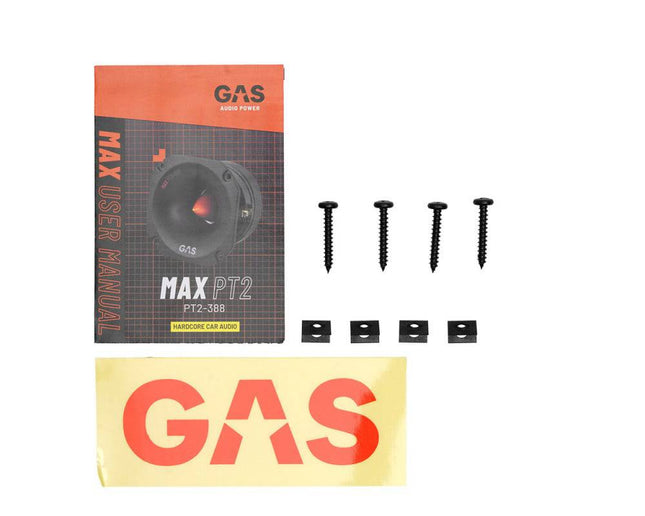 Gas Audio Power Gas Audio Power Gas Max Level 2 Tweeter 15" voor Auto Geluidssystemen en Hoogwaardige Geluidskwaliteit Optimount 2