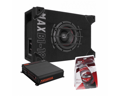 Gas Audio Power Gas Max Subwoofer Set MAX B1-18 + MAD A2-600.1DFL + Weltmeisterschaft-20 für Auto-Soundsysteme und qualitativ hochwertige Klangqualität