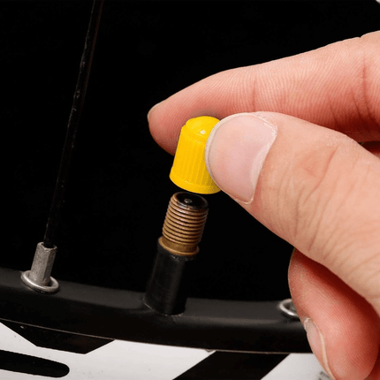 VCTparts Gele Universele Ventieldoppen / Ventieldopjes - Geel (4 stuks) Anti - lek Luchtdicht Roestbescherming [Auto - Motor - Scooter - Fiets] NORGOS 2