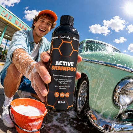 Glossio Active Shampoo Werkende Zeep 500ML – Productfoto 10
