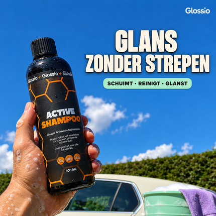 Glossio Active Shampoo Werkende Zeep 500ML – Productfoto 6
