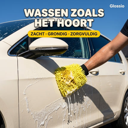 Glossio Auto Reinigings Washandschoen Washmitt Absorberende – Productfoto 5