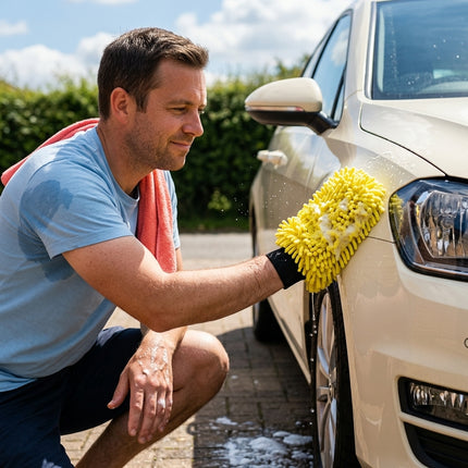 Glossio Auto Reinigings Washandschoen Washmitt Absorberende – Productfoto 9