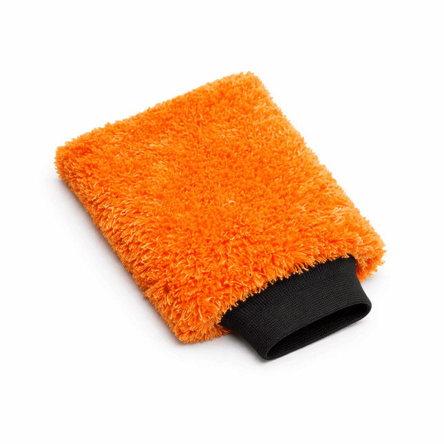 Glossio Glossio Auto Reinigings Washandschoen Washmitt met Absorberende Microvezel voor Streeploos Glansresultaat Oranje NORGOS 1