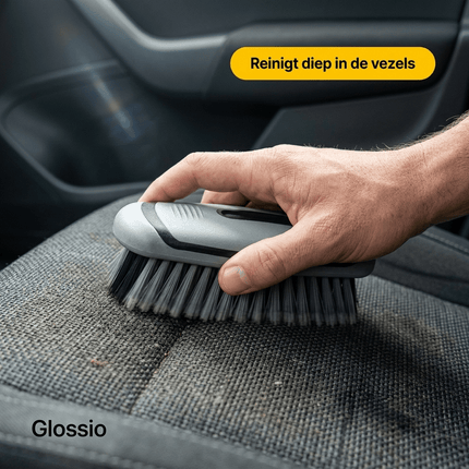 Glossio Glossio Bekleding Harde Borstel Interieur Detail Borstel voor Bekledings Reiniging - Grijs/Zwart AMiO 2