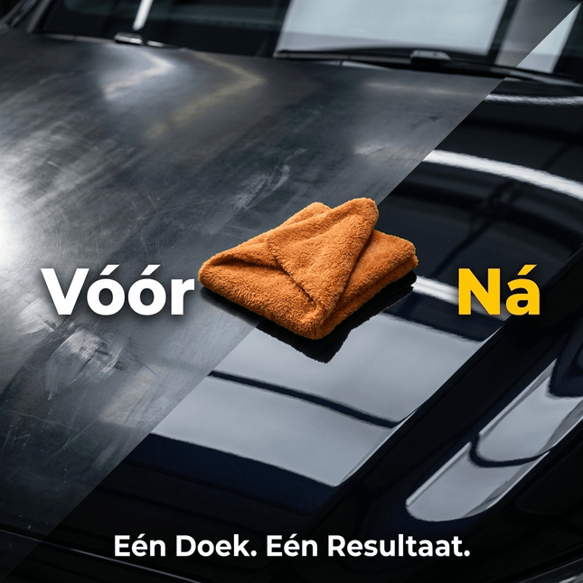 Glossio Glossio Buff/Wax Towel Oranje Microvezel Polijst Doek 40x40cm voor een Streeploos Resultaat Oranje NORGOS 2