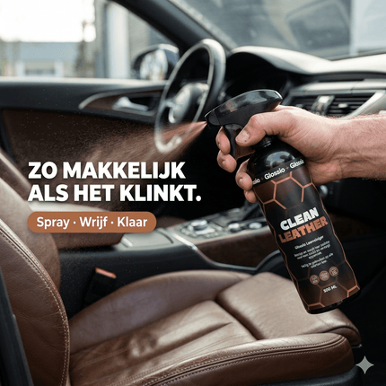 Glossio Glossio Clean Leather Premium Leer en Alcantara Reiniger 500ML – Voor een Dieptereiniging en Matte Afwerking Glansz 3