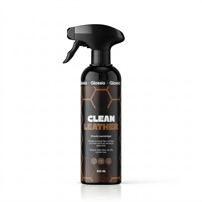 Glossio Glossio Clean Leather Premium Leer en Alcantara Reiniger 500ML – Voor een Dieptereiniging en Matte Afwerking Glansz 1