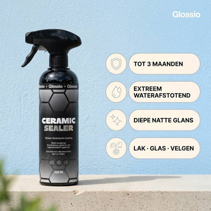 Glossio Glossio Ceramic Sealer Premium Keramische Coating 500ML - Krachtig Tegen Vuil en Water voor een Glanzend en Langdurig Beschermd Autoresultaat Glansz 3