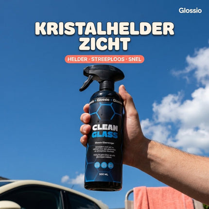 Glossio Glossio Clean Glass Premium Ruitenreiniger 500ML - Streeploze Glasreiniger voor Autoruiten met Krachtige Vuilverwijdering en Kristalhelder Resultaat Glansz 8