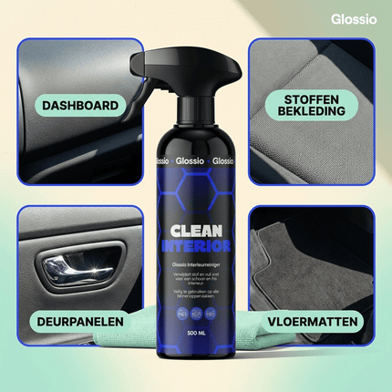 Glossio Glossio Clean Interior Premium Interieurreiniger 500ML - Krachtige Allesreiniger voor Auto Interieur met Frisse en Veilige Afwerking Glansz 6