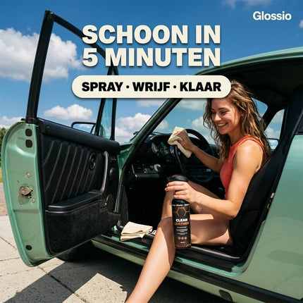Glossio Glossio Clean Leather Premium Leer en Alcantara Reiniger 500ML – Voor een Dieptereiniging en Matte Afwerking Glansz 4