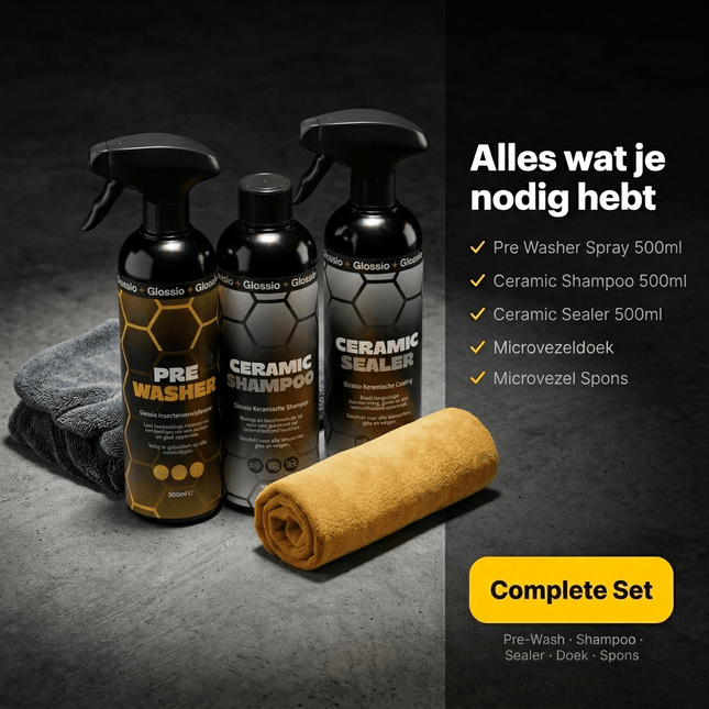 Glossio Glossio Combideal Ceramic Bescherming – Keramische Coating Set met Pre - Wash, Ceramic Shampoo en Ceramic Sealer Combideal 2