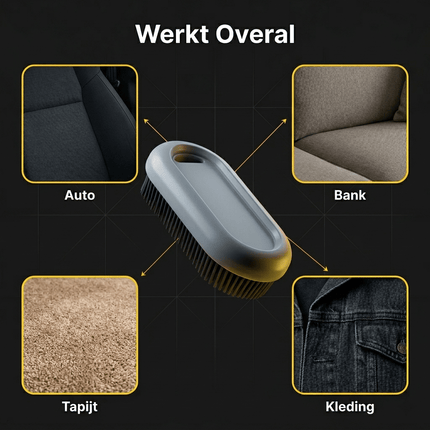 Glossio Glossio Huisdieren Haar Verwijder Borstel voor Interieur Bekleding en Vloermatten Grijs AMiO 4