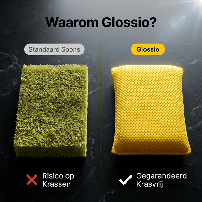 Glossio Glossio Insecten - en Teerverwijderaar Spons – Krachtige Microvezel Reinigingsspons Geel AMiO 2