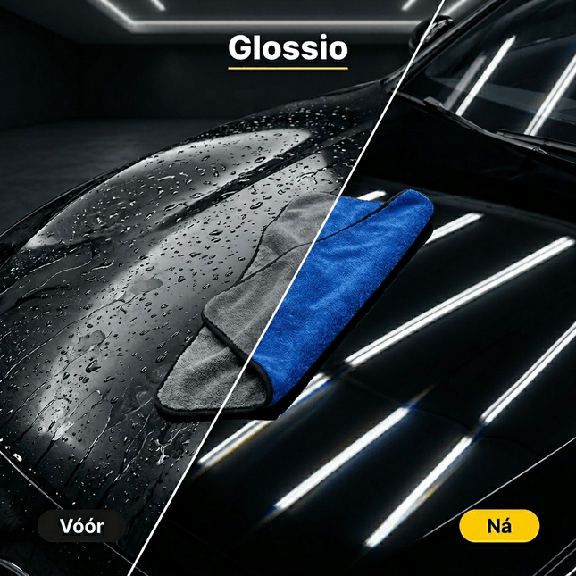 Glossio Glossio Mega Dry XL Microvezel Droogdoek Blauw/Grijs 60x90cm 800gsm voor Snel en Veilig Drogen AMiO 2