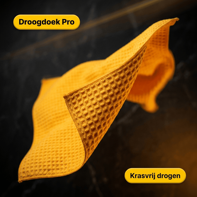 Glossio Glossio Oranje Glas Drogingsdoek met Wafelstructuur voor een Streeploos Resultaat NORGOS 2