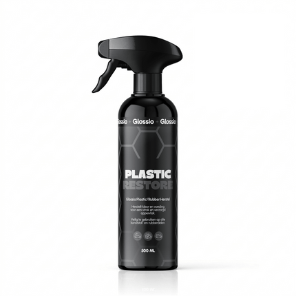 Glossio Glossio Plastic/Rubber Restore Premium Bumper en Rubber Kleurherstel 500ML - Langdurige Bescherming en Herstel voor Plastic en Rubber Auto Onderdelen Glansz 1