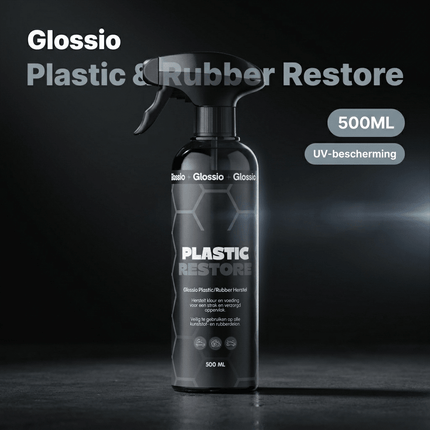 Glossio Glossio Plastic/Rubber Restore Premium Bumper en Rubber Kleurherstel 500ML - Langdurige Bescherming en Herstel voor Plastic en Rubber Auto Onderdelen Glansz 8