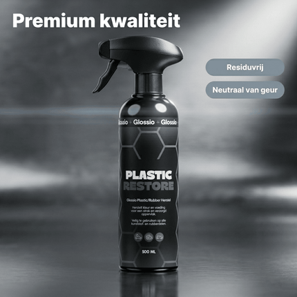 Glossio Glossio Plastic/Rubber Restore Premium Bumper en Rubber Kleurherstel 500ML - Langdurige Bescherming en Herstel voor Plastic en Rubber Auto Onderdelen Glansz 2