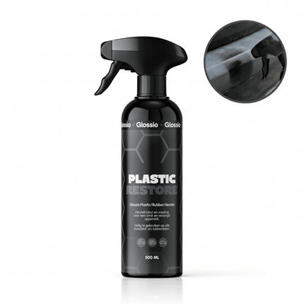 Glossio Glossio Plastic/Rubber Restore Premium Bumper en Rubber Kleurherstel 500ML - Langdurige Bescherming en Herstel voor Plastic en Rubber Auto Onderdelen Glansz 11