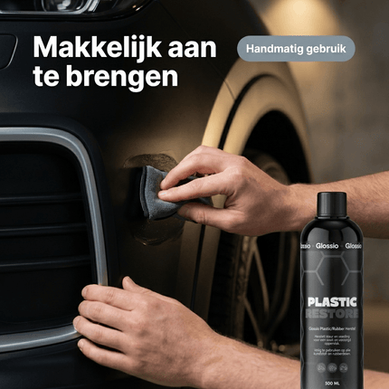 Glossio Glossio Plastic/Rubber Restore Premium Bumper en Rubber Kleurherstel 500ML - Langdurige Bescherming en Herstel voor Plastic en Rubber Auto Onderdelen Glansz 5
