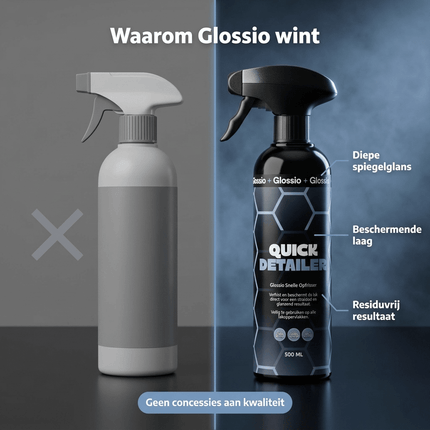 Glossio Glossio Quick Detailer 500ML Auto Lak Reiniger - Snelle Glans Bescherming en Stofverwijdering voor Lak en Kunststof Oppervlakken Zonder Strepen Glansz 4