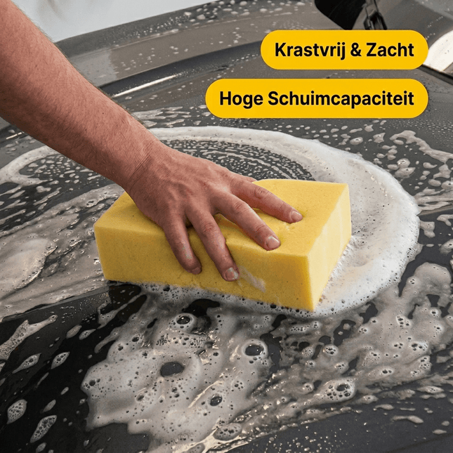Glossio Glossio Super Foaming XXL Car Wash Spons – Voor een Maximale Schuimervaring (28x14x7 cm) AMiO 2