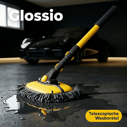 Glossio Glossio Telescopische Wasborstel Set – Inclusief 3 Verwisselbare Microvezel Pads (46 - 100 cm) AMiO 2