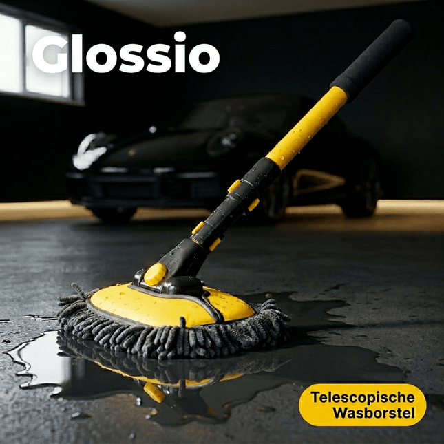Glossio Glossio Telescopische Wasborstel Set – Inclusief 3 Verwisselbare Microvezel Pads (46 - 100 cm) AMiO 2