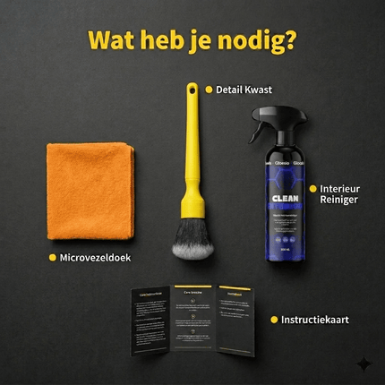 Glossio Glossio Ultrazachte Interieur Detail Kwast voor Krasvrije Reiniging Geel NORGOS 9