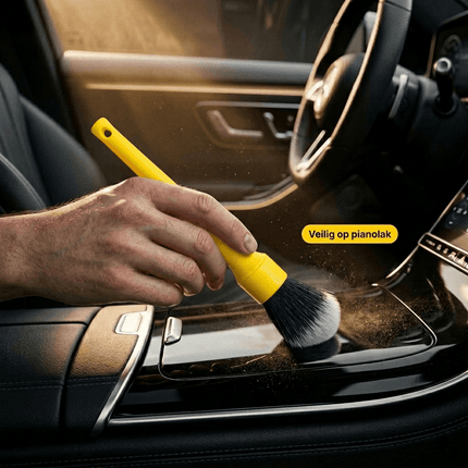 Glossio Glossio Ultrazachte Interieur Detail Kwast voor Krasvrije Reiniging Geel NORGOS 6