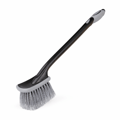 Ultra -Soft Long/erweiterter Randreinigungspinsel für Kratzer -freie Reinigung -grau/schwarz