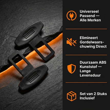 VCTparts Gordel Alarmstopper Clip Universeel – Voorkomt Gordelwaarschuwing – Set van 2 Stuks PAT Europe 4