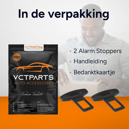 VCTparts Gordel Alarmstopper Clip Universeel – Voorkomt Gordelwaarschuwing – Set van 2 Stuks PAT Europe 8